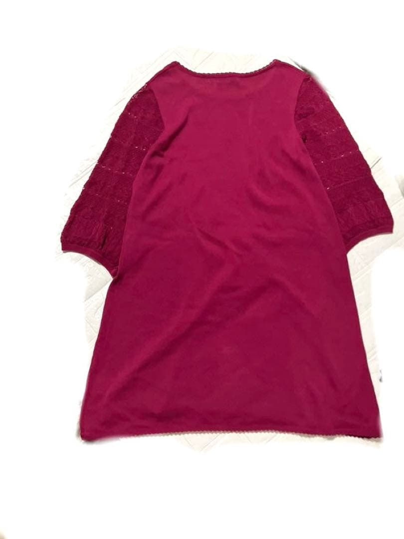 美品　トクコプルミエヴォル ワンピース　ニット　セーター　チュニック　刺繍　花