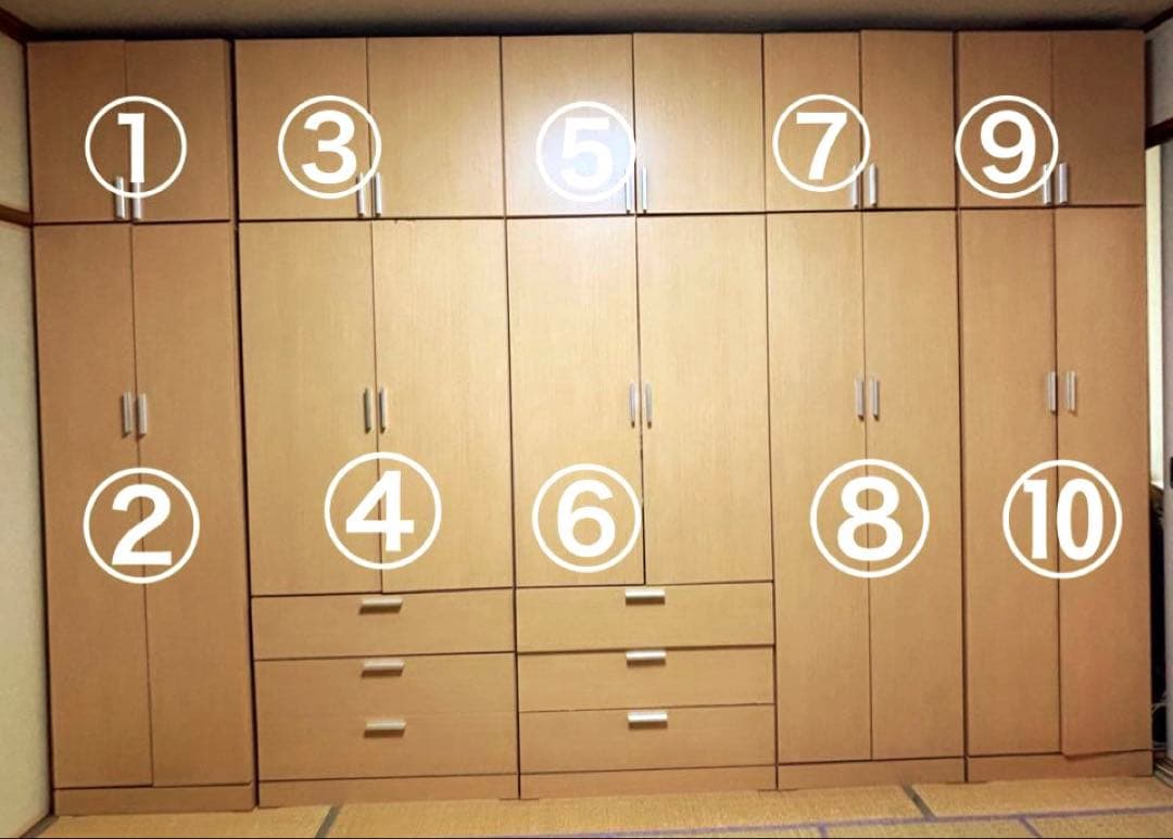 【たのめる便発送】洋服ダンス　クローゼット　1枚目写真⑥