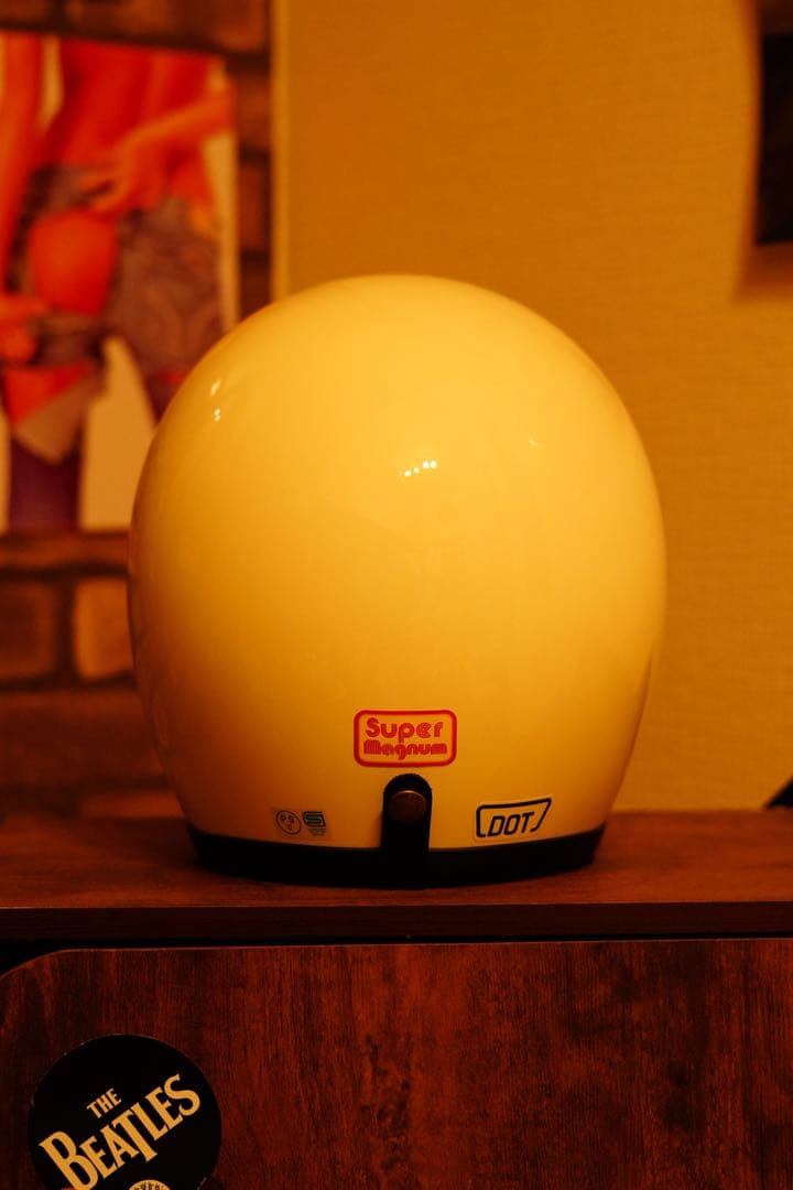 TT&CO Super Magnum ホワイト アイボリー ジェットヘルメット