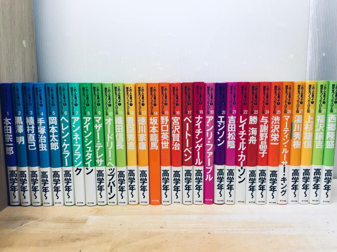 この人を見よ!歴史をつくった人びと伝 全30巻 ポプラ社 全巻セット 伝記