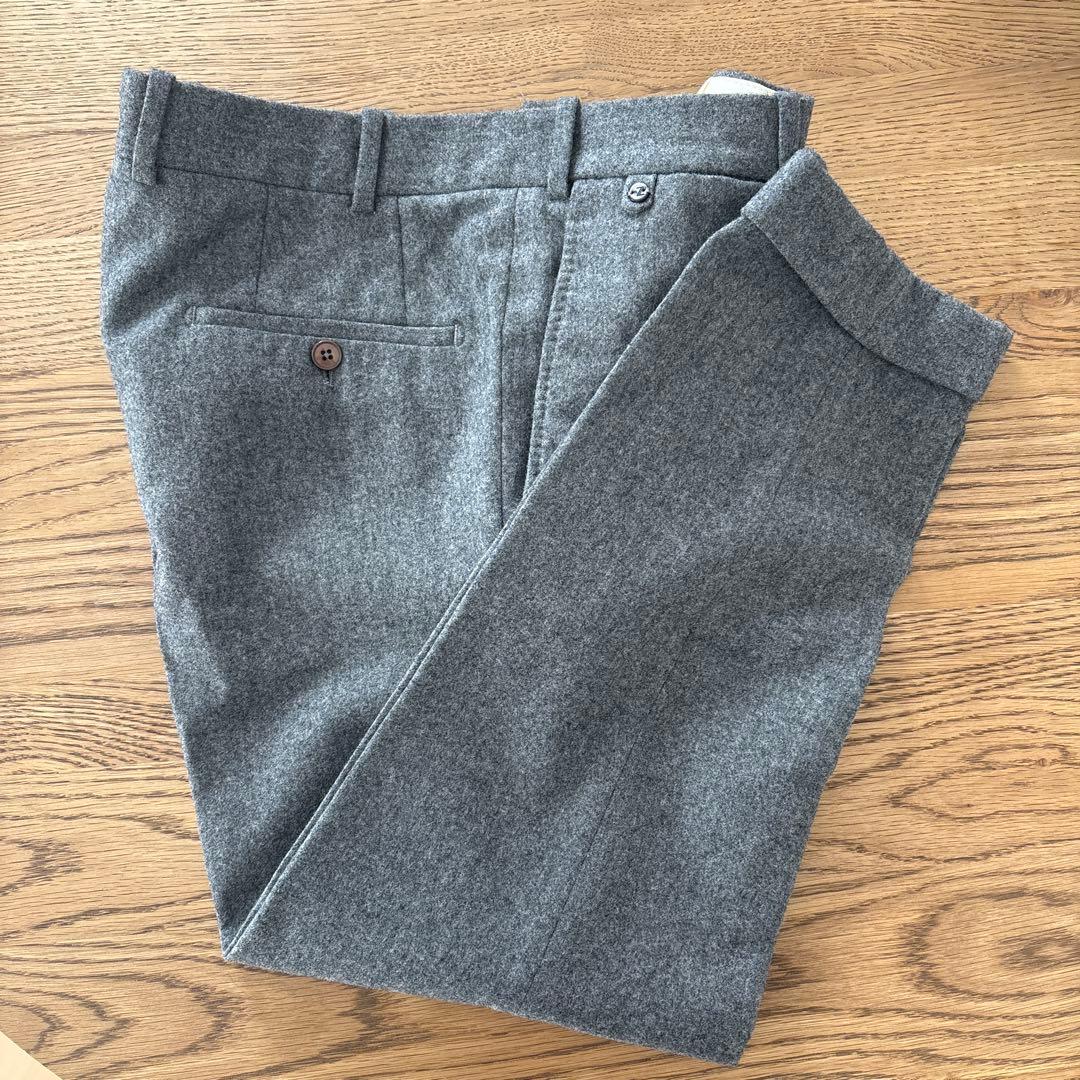 BERNARD ZINS ベルナール・ザンス　ウールスラックス　グレー