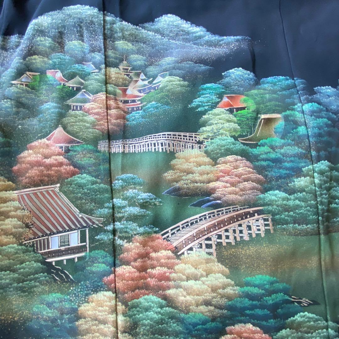 【着物リメイク】フォーマル バックリボン　ワンピースドレス