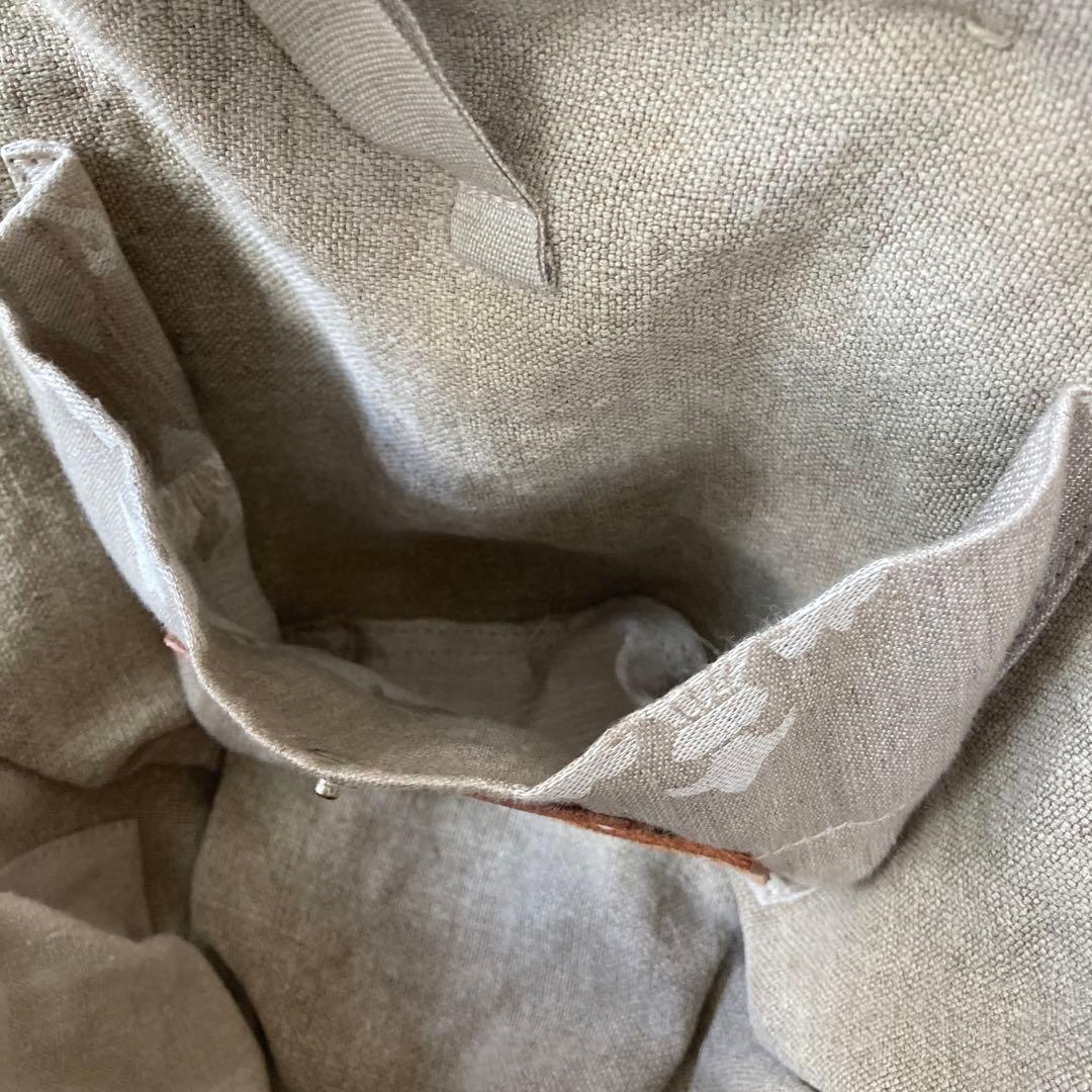 ebagos エバゴス かごバッグ ブラウン レザー 紅藤 ワンハンドル