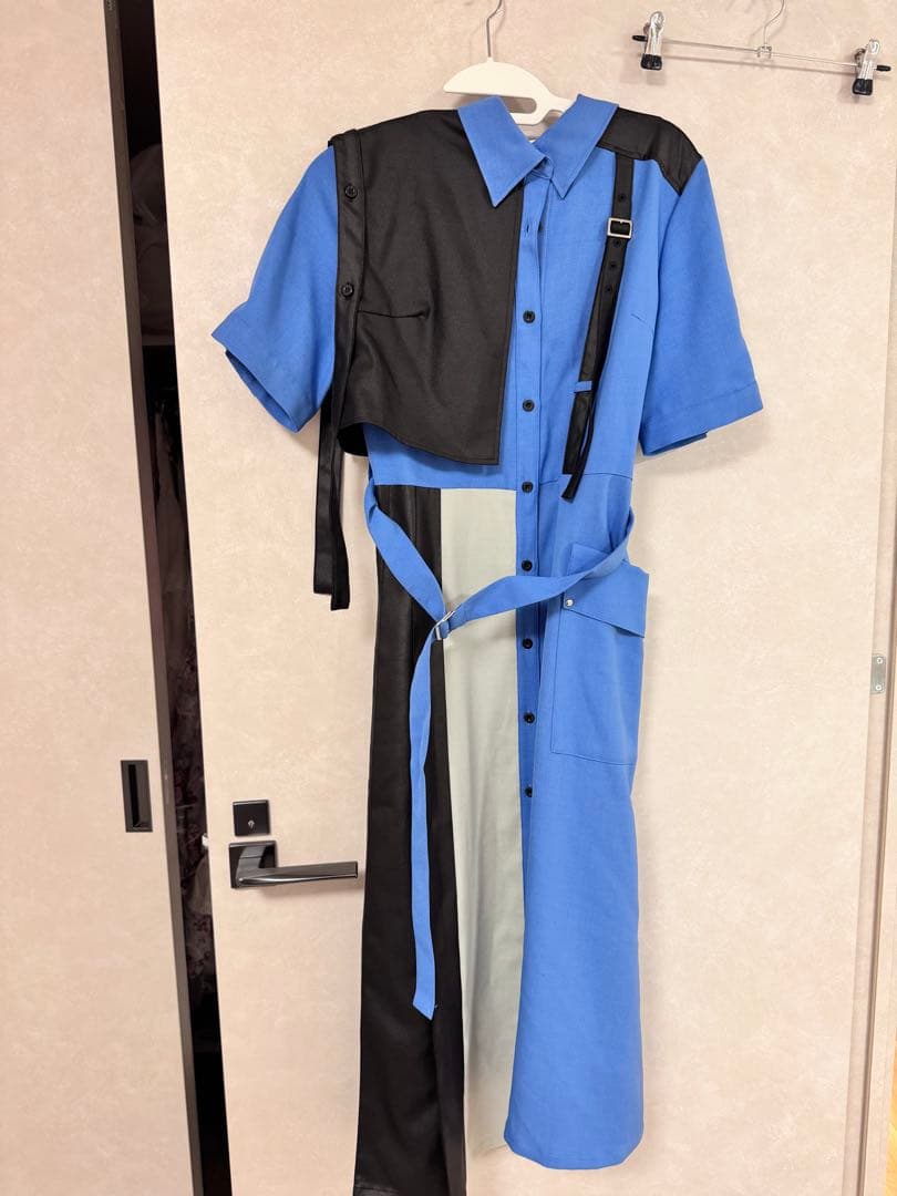 ユナイテッドトウキョウ　ダブルベルトハーフシャツワンピース