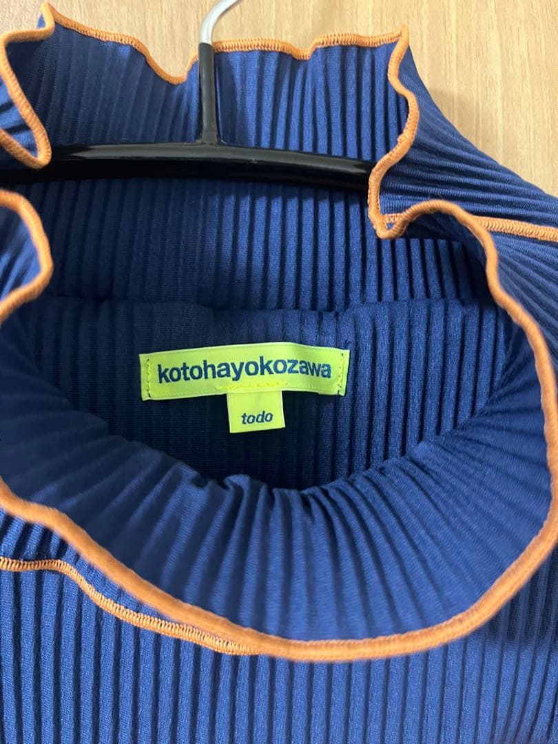 小百合•kotohayokozawa ロングスリーブ ドレス ハイネック