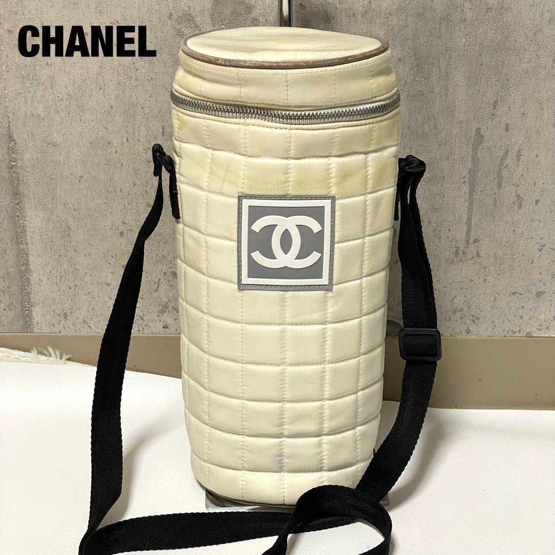 CHANEL ペットボトル入れ ボトルホルダー ココマーク CC アイボリー