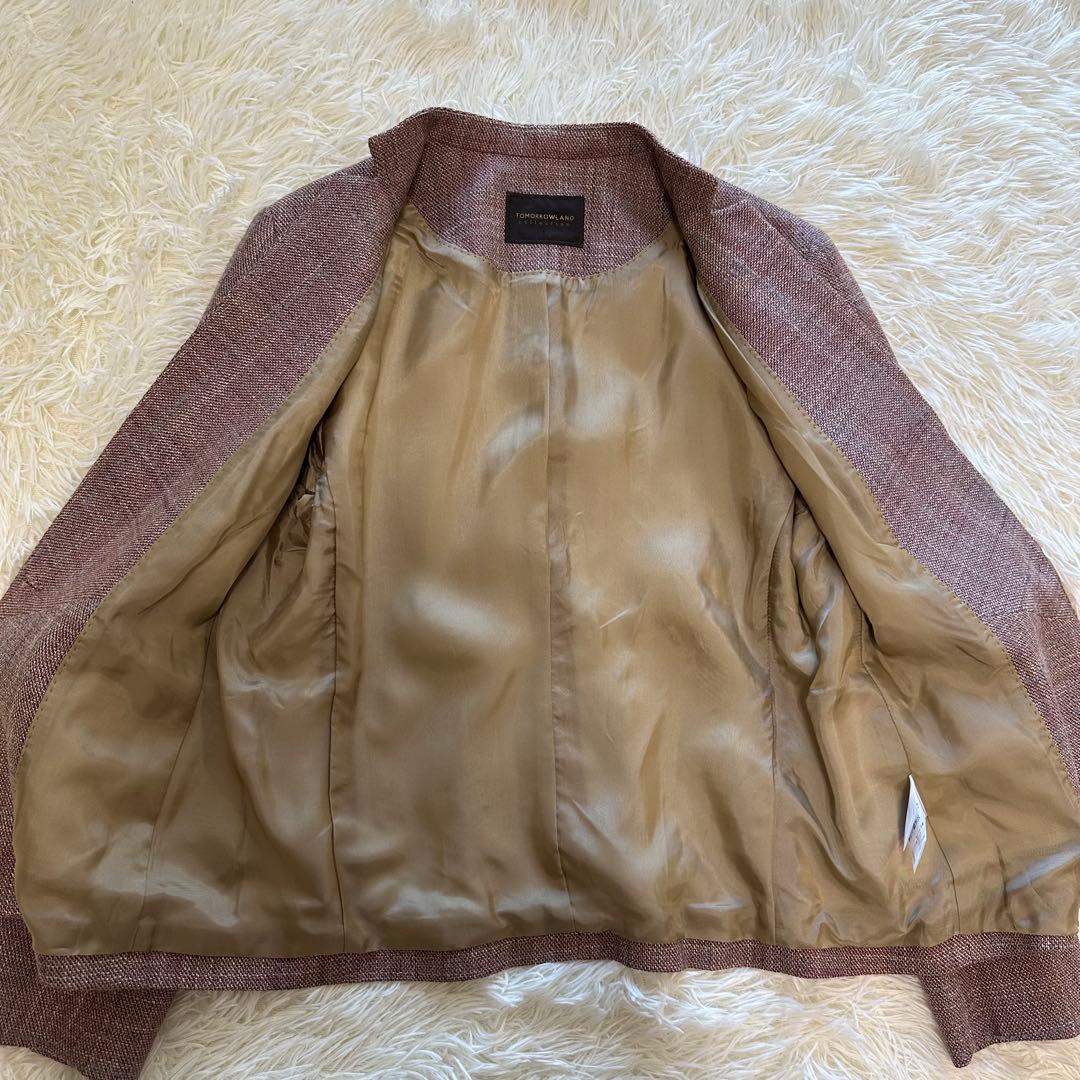 トゥモローランドコレクション ギザミカラージャケット ノーカラー