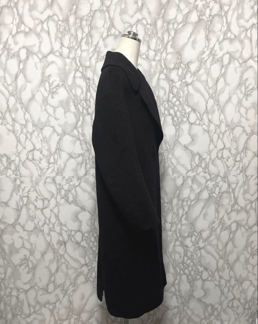 美品　PLATINE デザインロングコート　触り心地滑らか生地　日本製