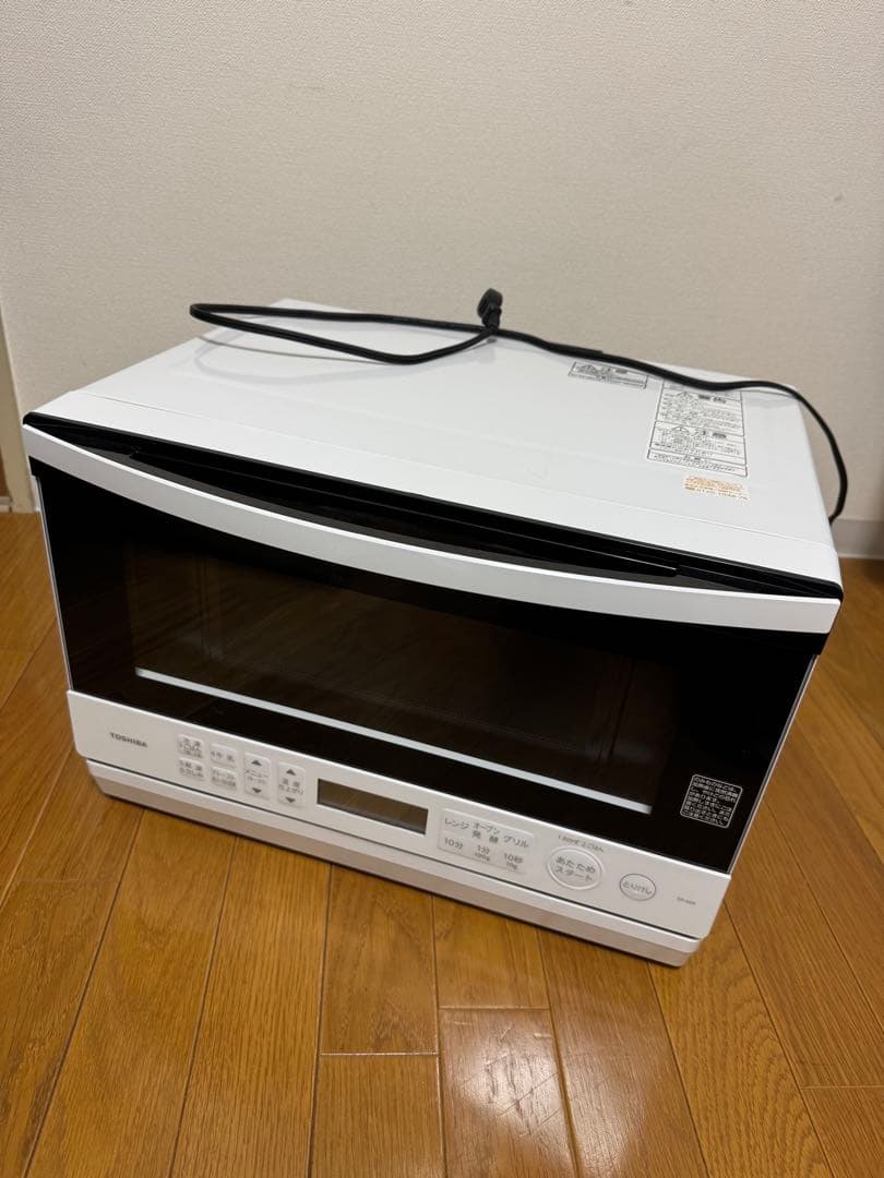 超美品☺︎ 東芝スチームオーブンレンジ　石窯オーブン23L ホワイト　ER-60A