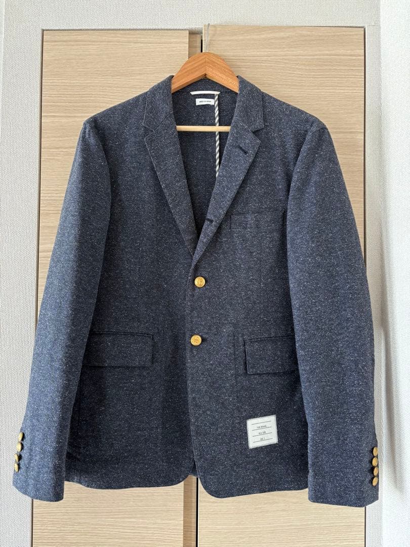 THOM BROWNE ネイビー テーラードジャケット サイズ2(L相当)