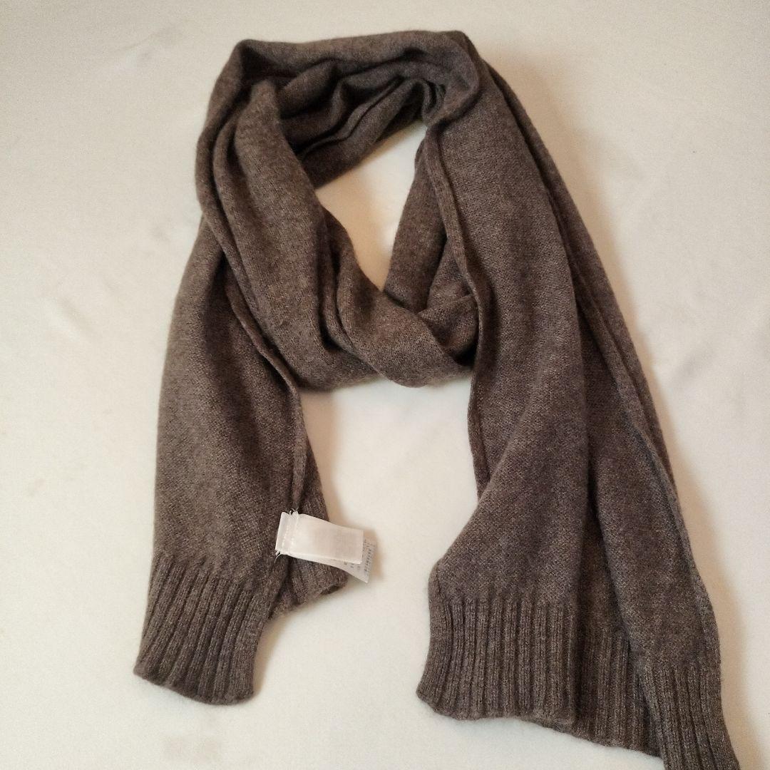 malo マーロ　カシミヤ100% ブラウンマフラー　ストール　スカーフ