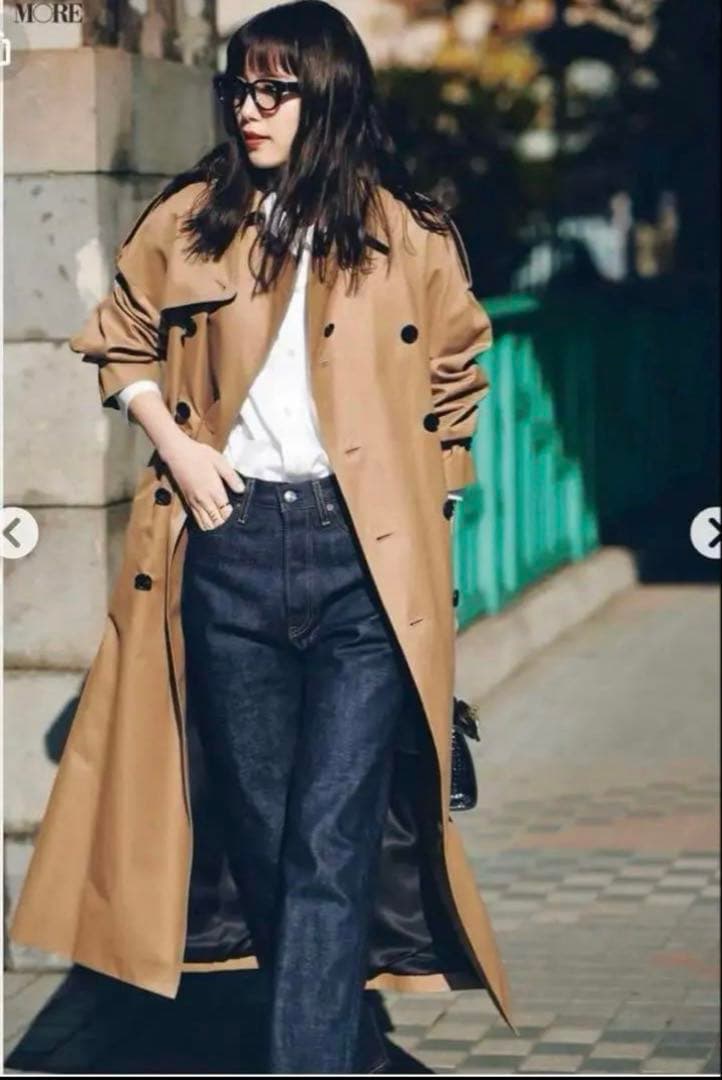 HYKE ロングビッグフィットトレンチコート 01