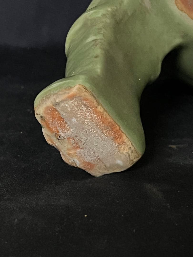 中国古美術　宋時代青磁香炉　龍泉窯三足香炉W66-0