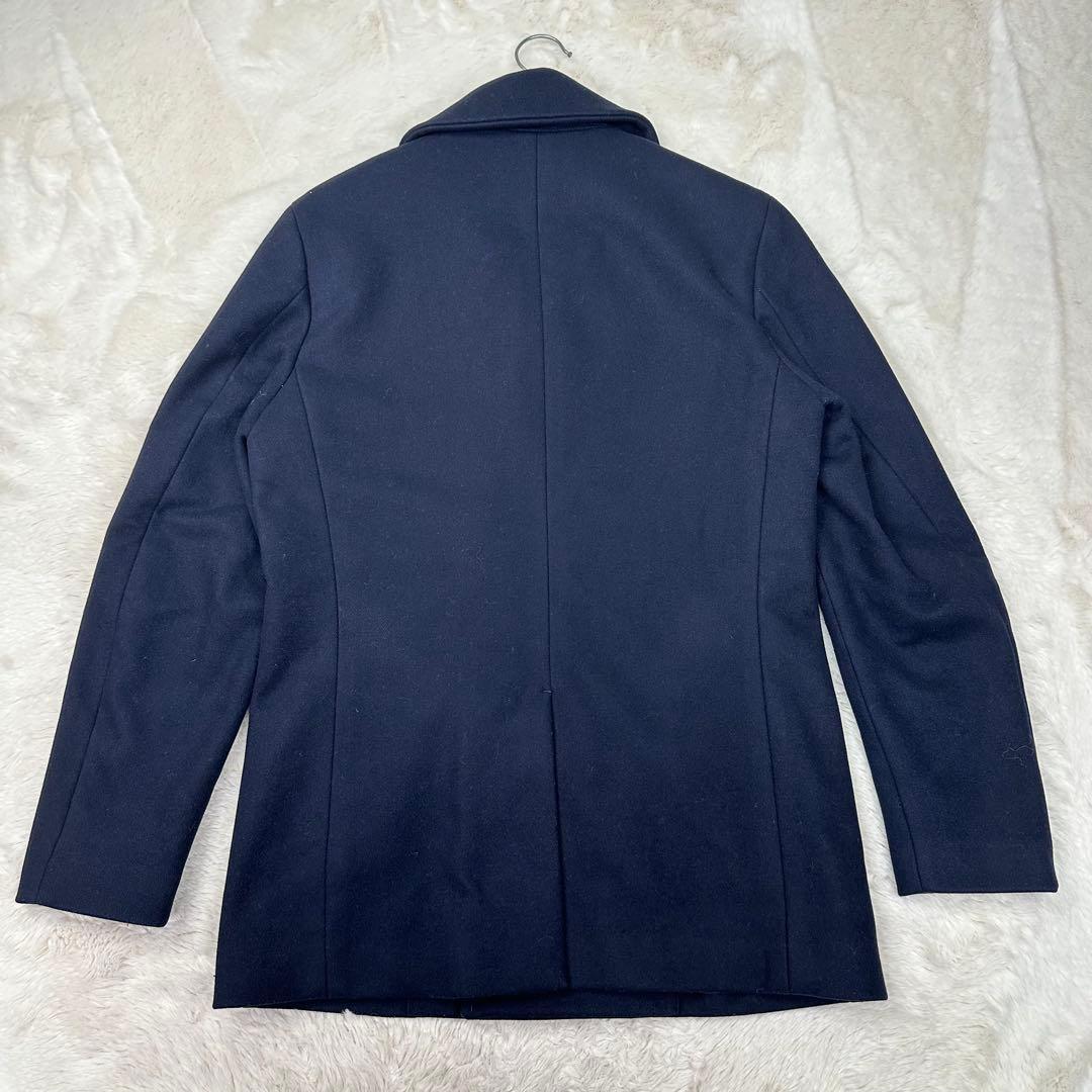 ✨美品✨Theory セオリー 美シルエット Pコート ネイビー 肉厚メルトン