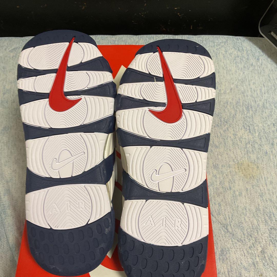 新品MORE UPTEMPO SLIDE モアテンサンダル30cm ネイビー