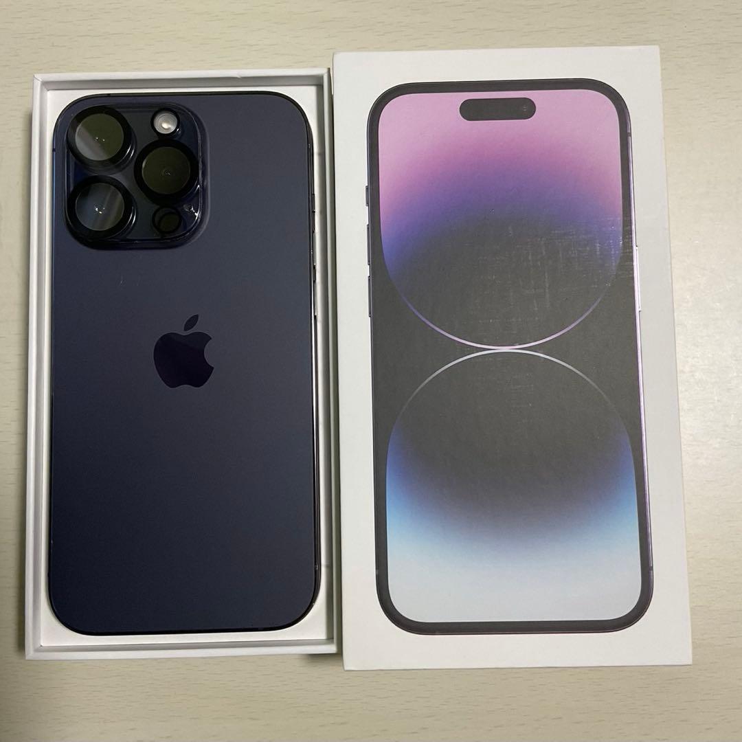【※バッテリー100%】iPhone 14 Pro ディープパープル 256GB