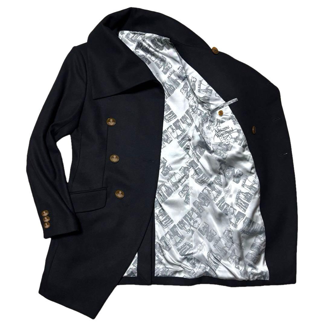 ✨未使用級✨ ヴィヴィアンウエストウッド　ミントカラーコート　ブラック　46