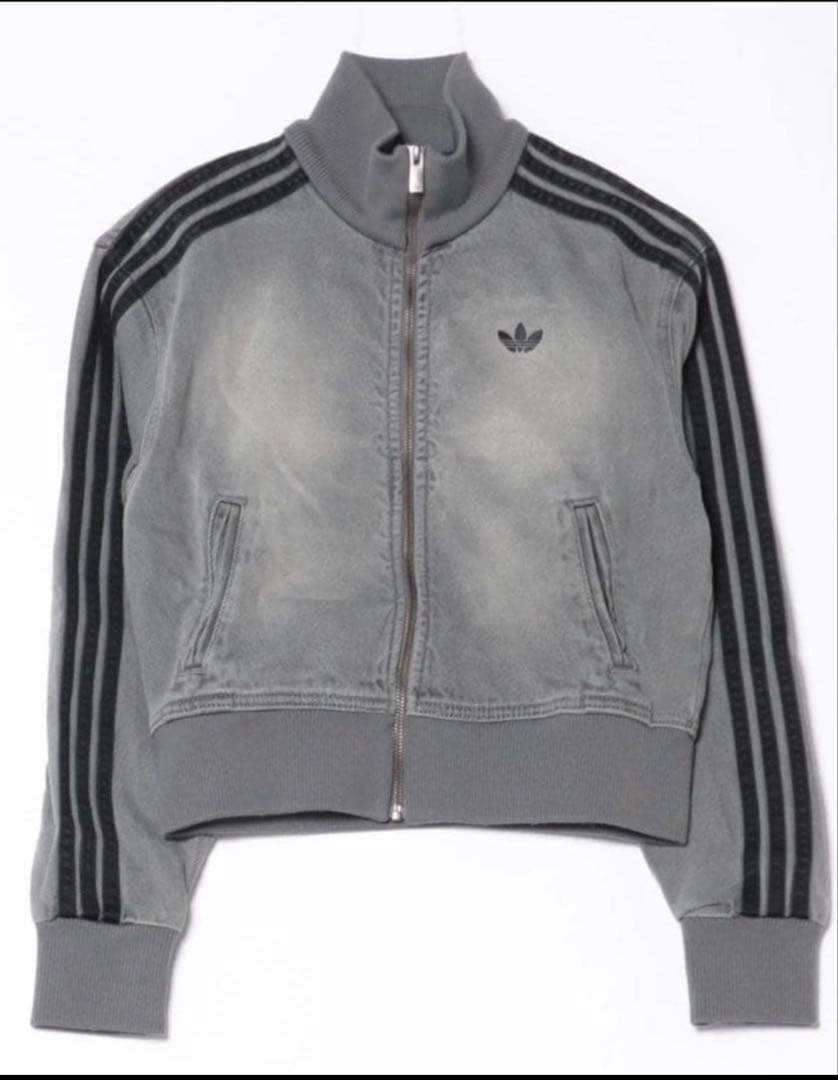 【美品・希少品】adidas original グレー ジップアップジャケット
