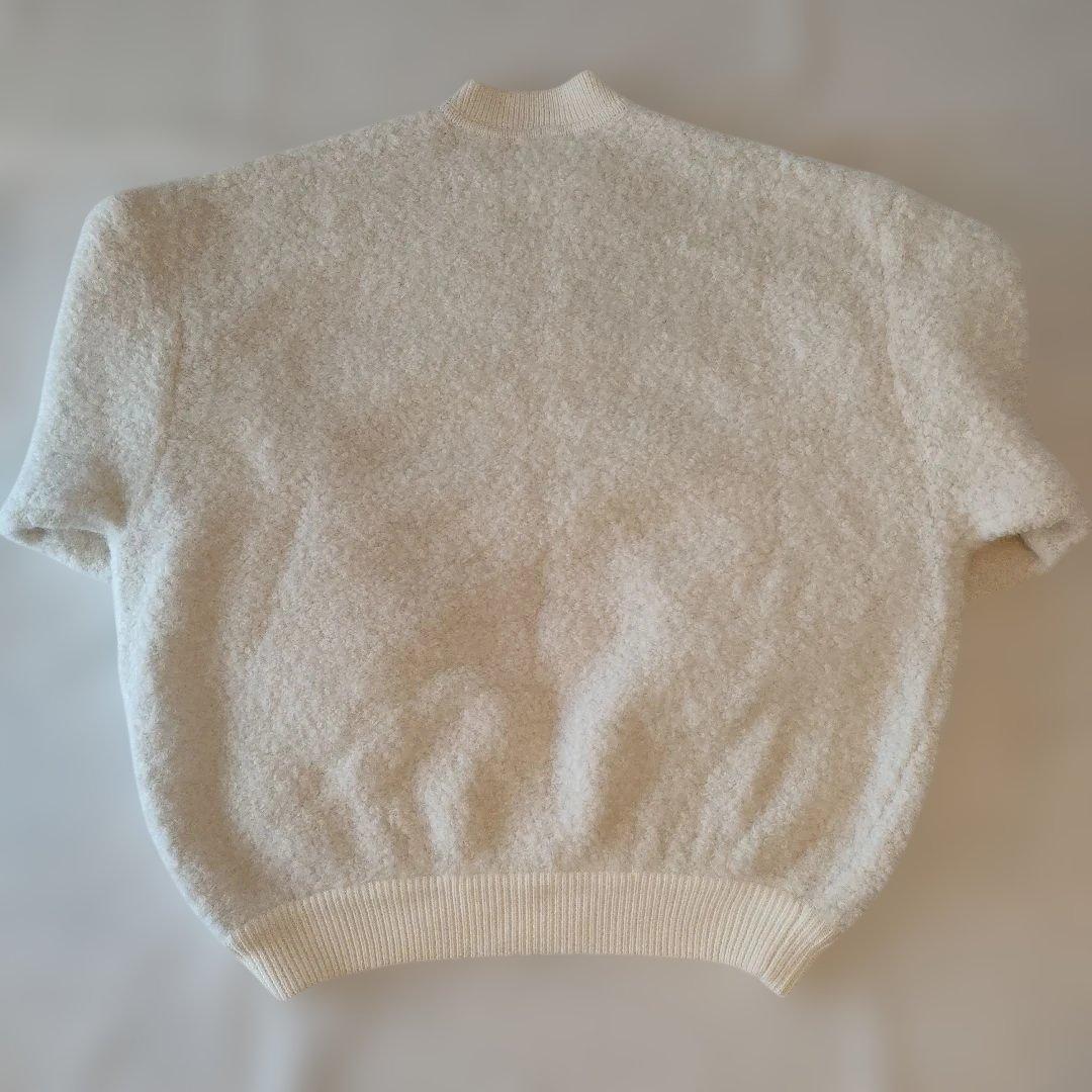 23区　アルパカ入りニットブルゾン