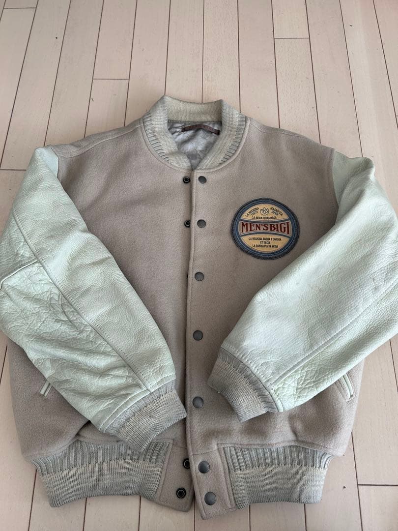 MEN'S BIGI ★ 80s メンズビギ アーチロゴスタジャン ★