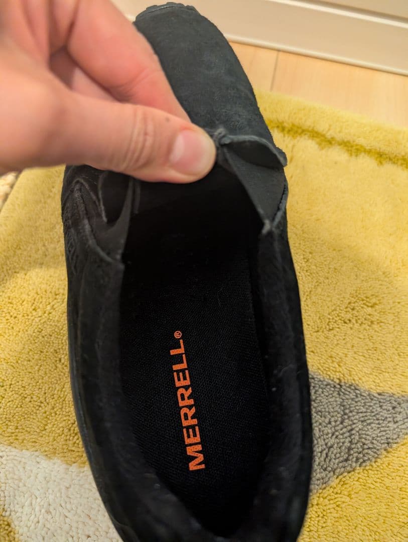 スエード 黒 メレル　ジャングルモック