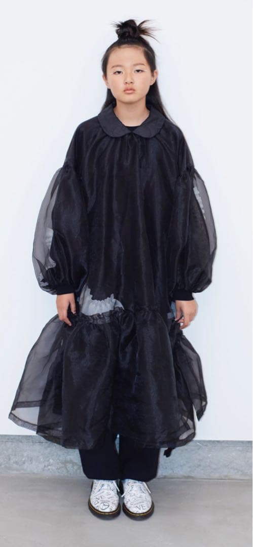 frankygrowORGANDY TULLE DRESS F2BLACKワンピ