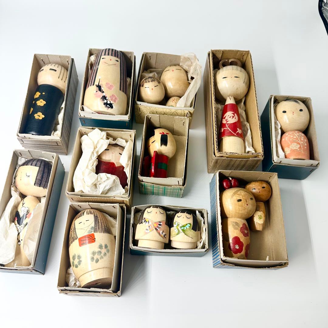 こけし人形 14体セット 未使用品