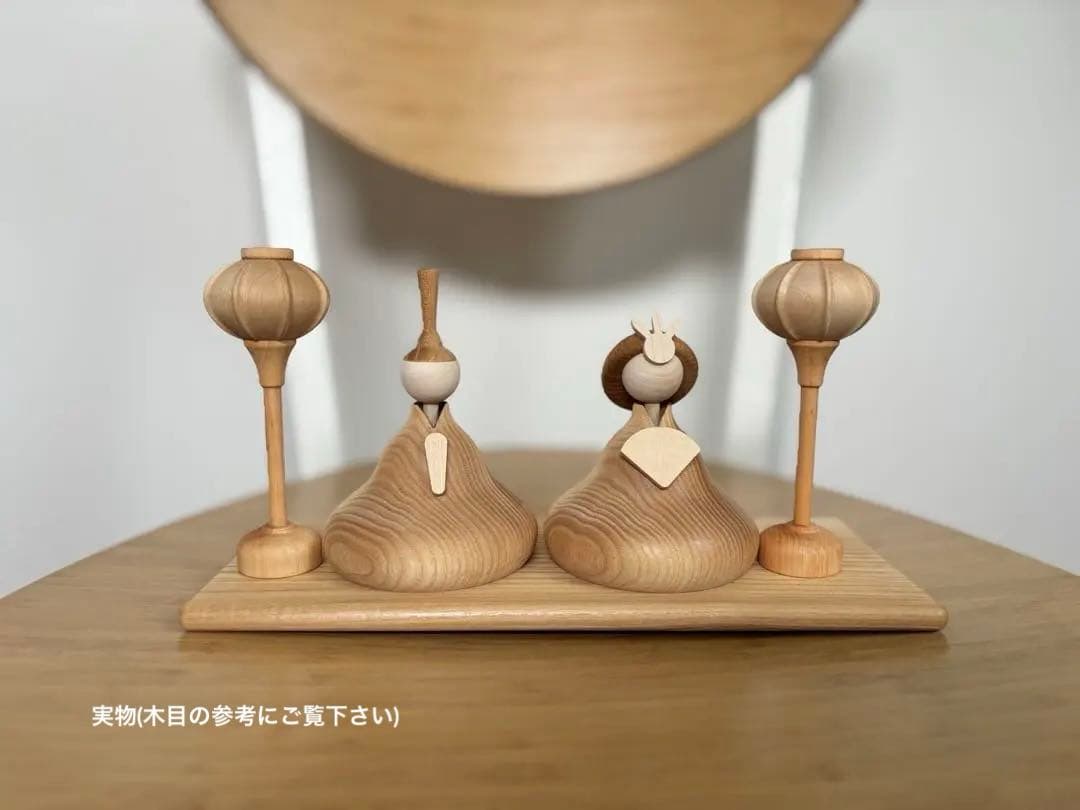 【新品正規品】木製雛人形-Fleur-コンパクト ナチュラル 北欧風 初節