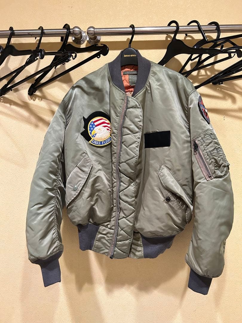 ス*ー様 USA製 航空自衛隊 ブルーインパルス　ジャケット　ＭＡ-1 刺繍　ワ
