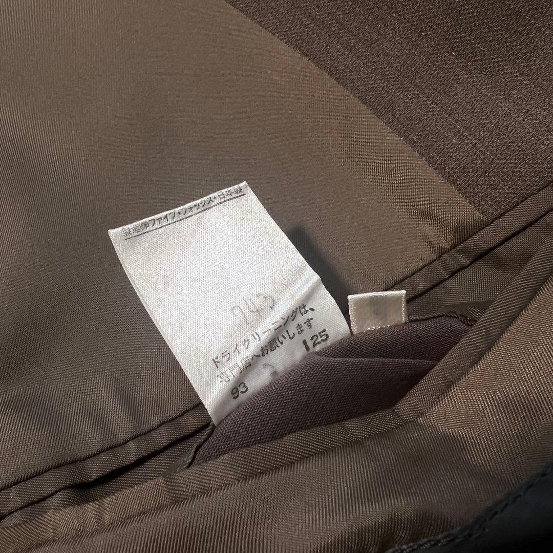 90s ヴィンテージ ダブルスーツ 古着セットアップ 成人式 ブラウン XL相当