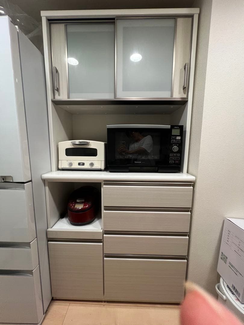 ニトリ 食器棚 キッチンボード ポスティア100 ホワイト