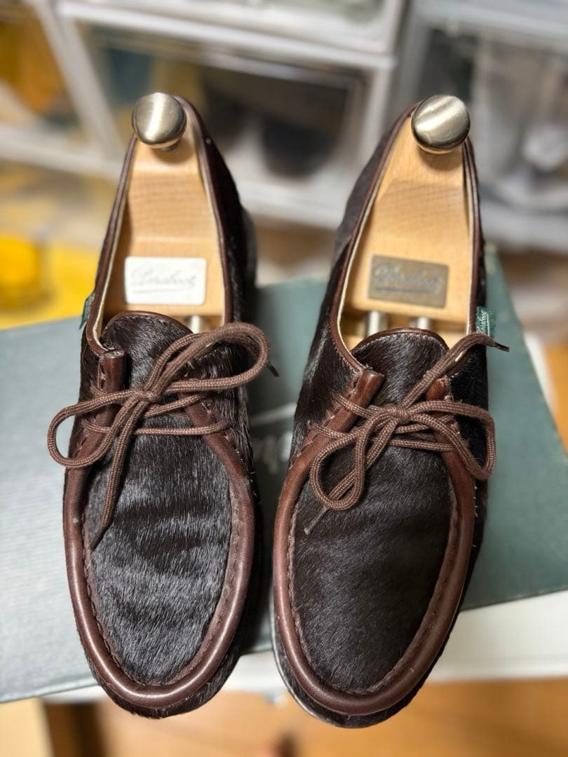 純正ツリー付　パラブーツ　ミカエル　ポニー　ブラウン　40.5