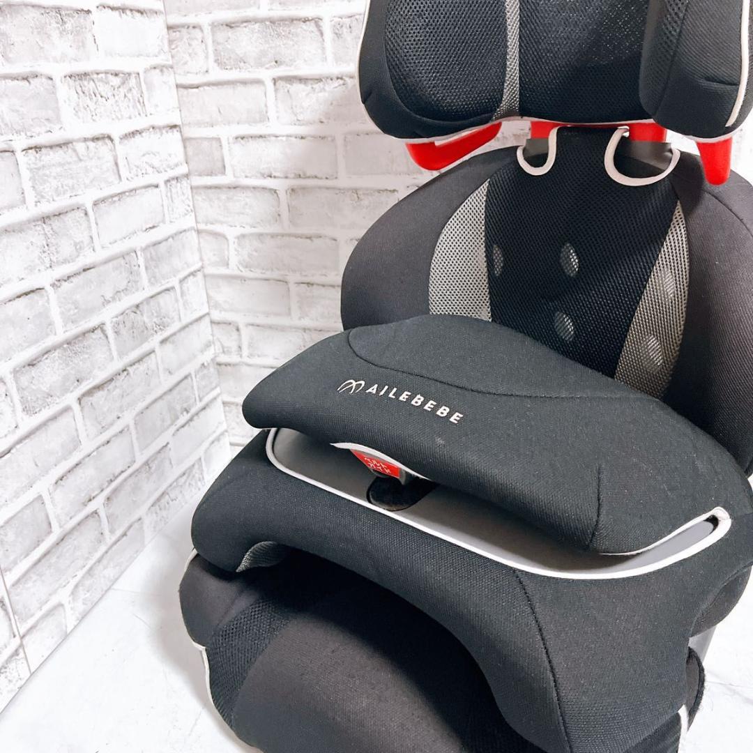 【良品】エールべべ ジュニアシート サラット3ステップ ブラック