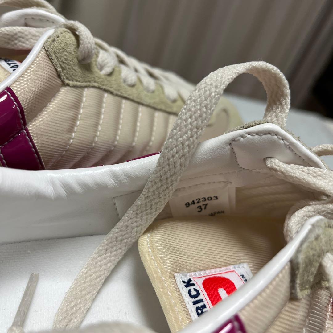 PATRICK ベージュ/パープル スニーカー