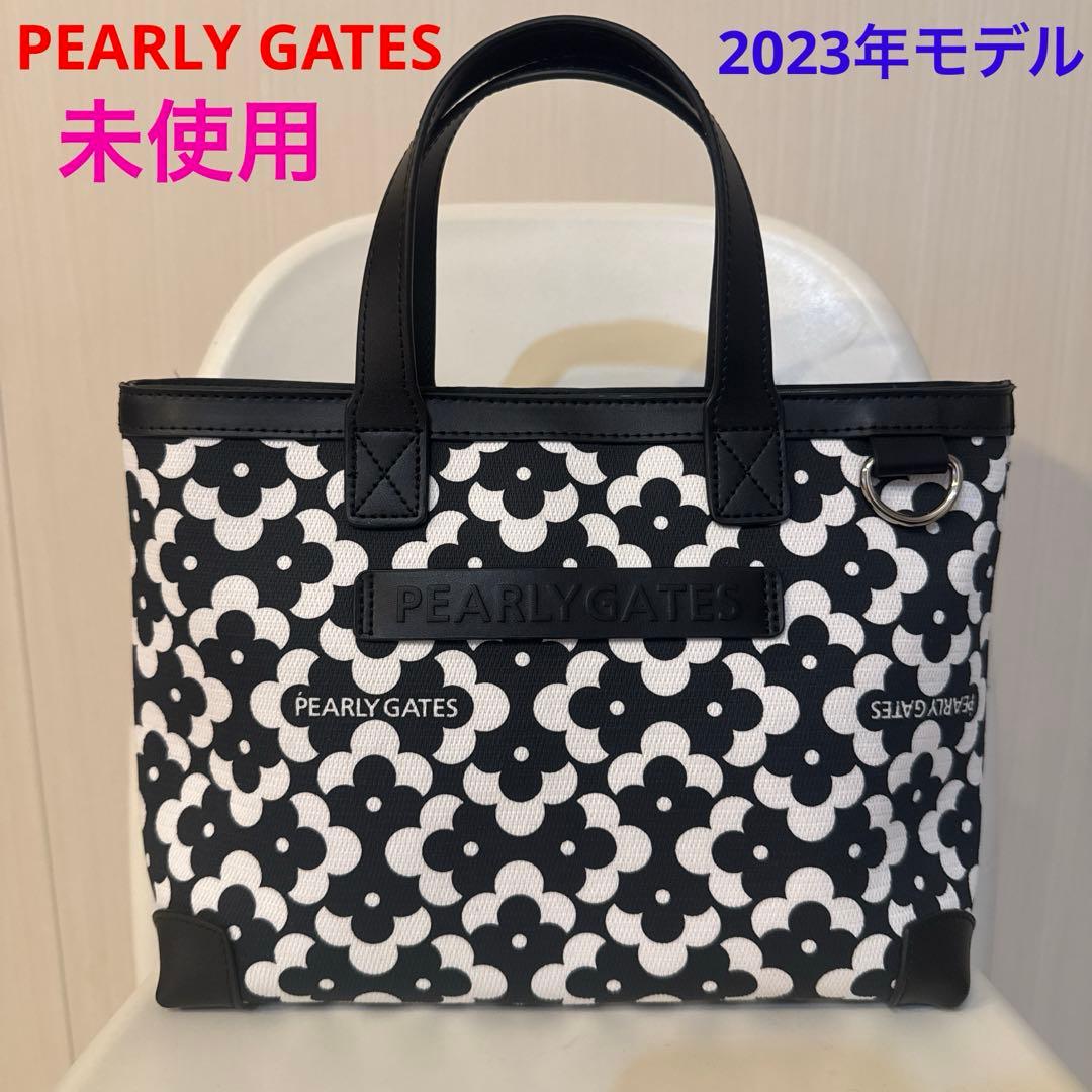 【とね】パーリーゲイツ　ジオメトリック　フラワー柄　カートバッグ