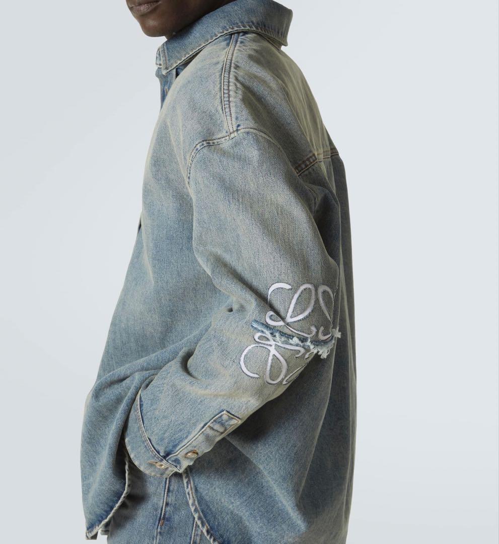 新品 LOEWE メンズ アナグラム オーバー デニム ジャケット