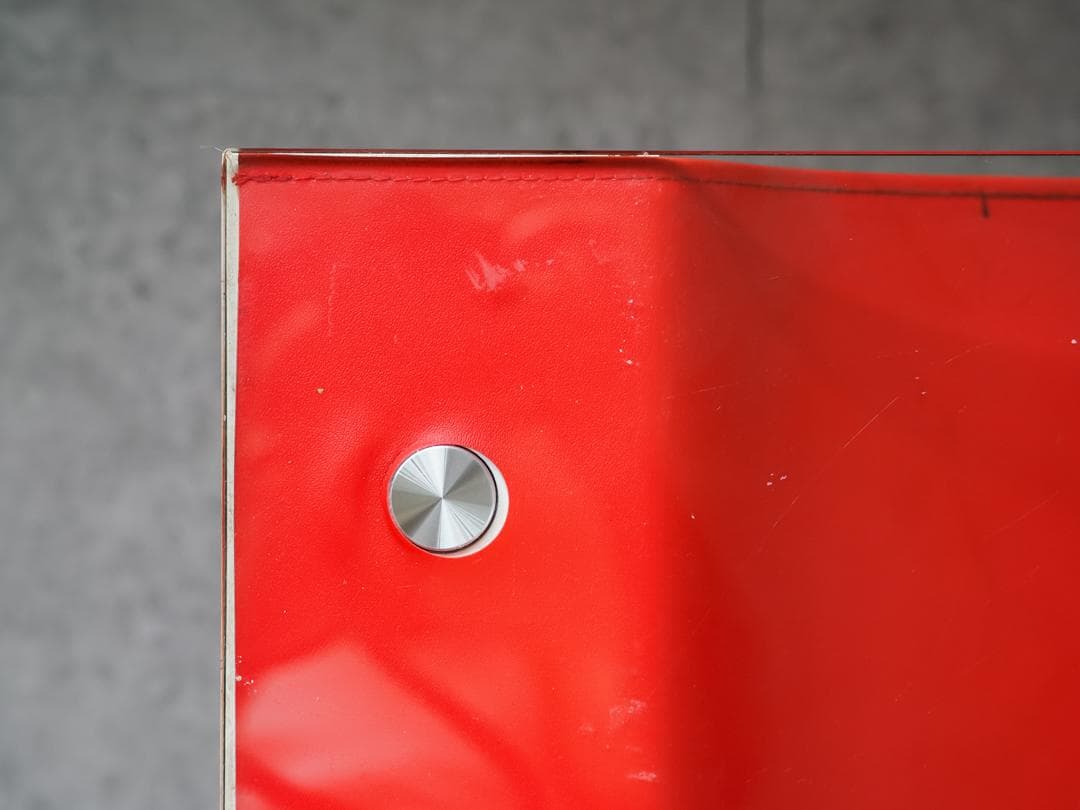 80's ポストモダン ガラス ローテーブル レトロポップ スペースエイジ