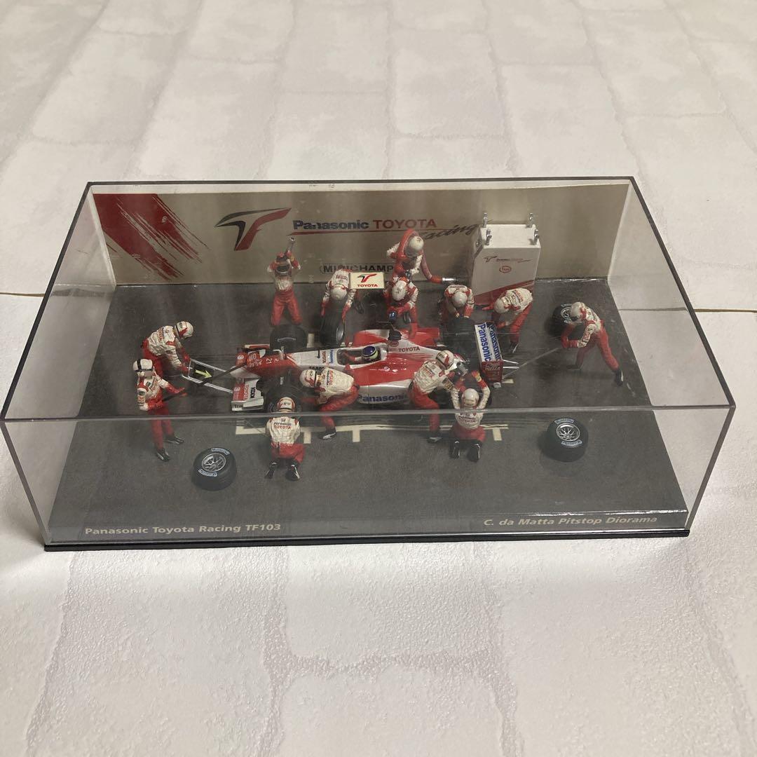 ミニチャンプス トヨタF1 ピットジオラマ ダ・マッタ 1:43中古品