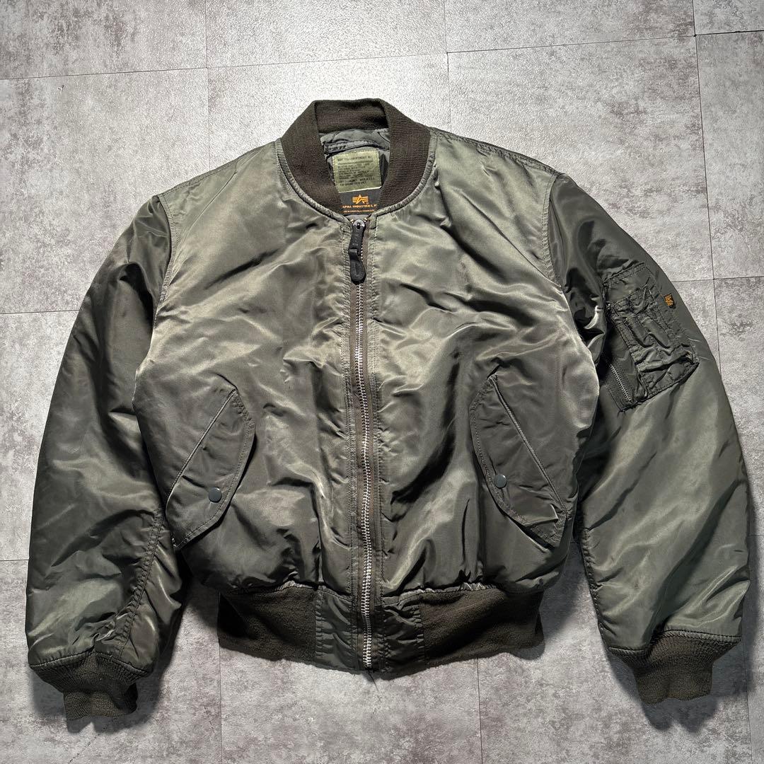 90s USA製　alpha ma-1 flight jacket 短丈　L