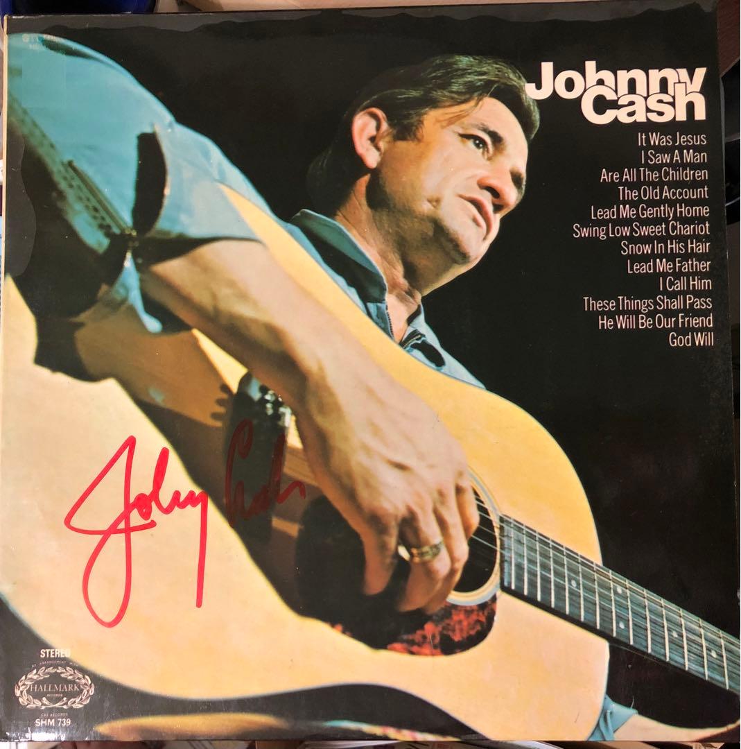 Johnny Cash ジョニー・キャッシュサイン入り レコード