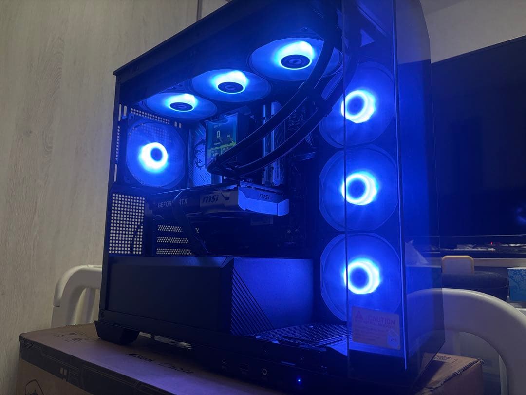 265KF、RTX5060ti16GB搭載、自作デスクトップPC