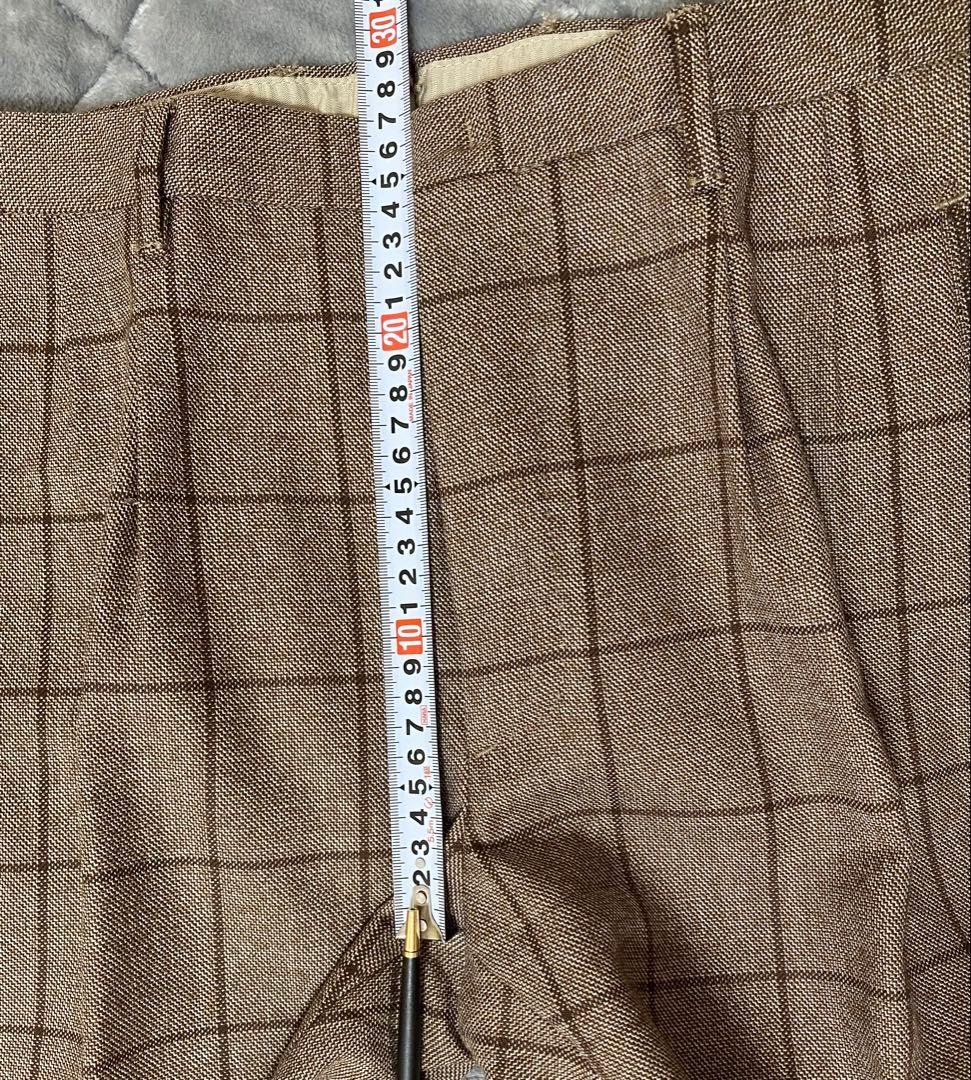 秋冬用　Zanella ウィンドーペン柄 パンツ