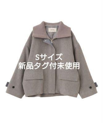 【セール価格以下】 実物写真あり 完売 ココディール リブカラーウール混コート