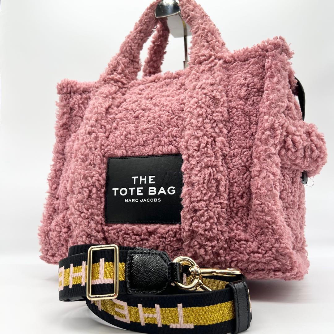 美品✨マークジェイコブス　ザ テディ　ショルダーバッグ　2way　ボア　ピンク
