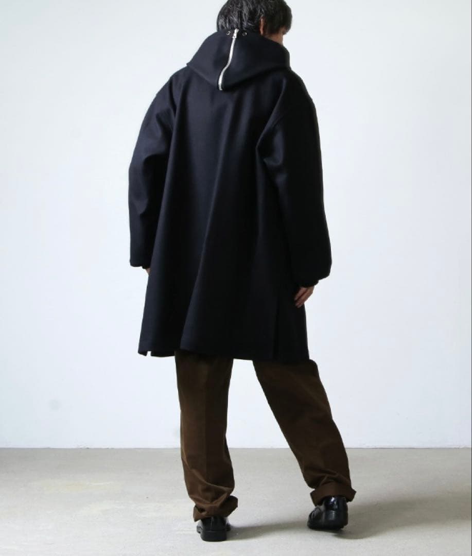 最終値下comoli メルトンフーデッドコート