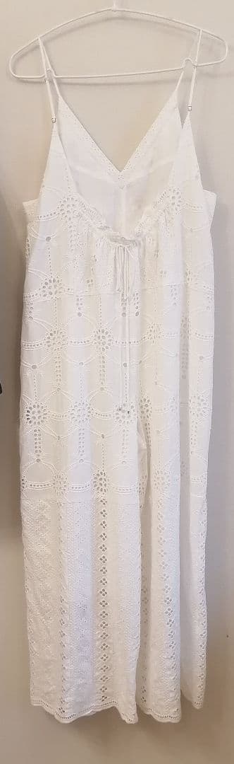 イエナ IENA レースオールインワン　ホワイト　バックリボン