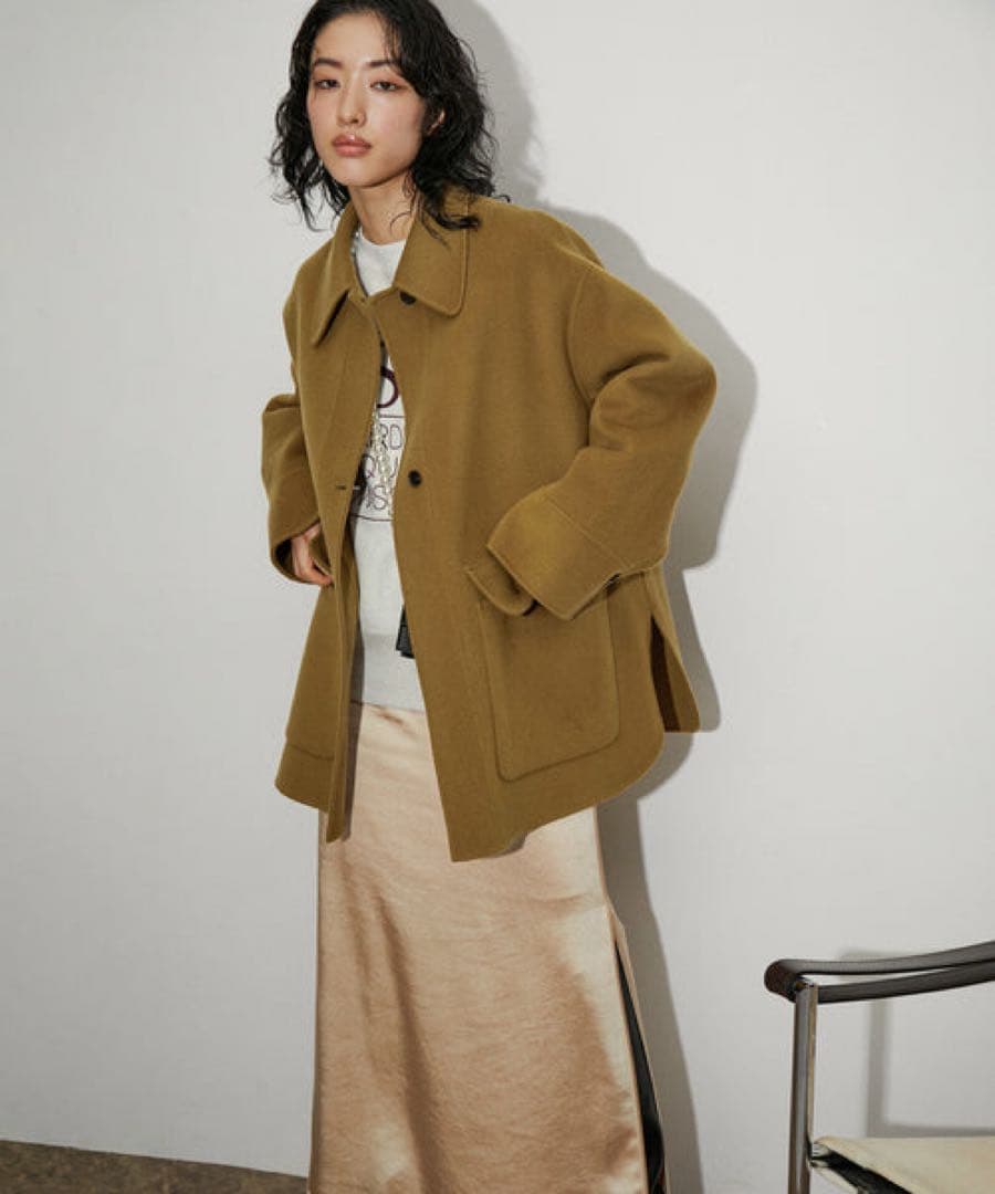 ADAM ET ROPÉ FEMME リバーショートシャツコート