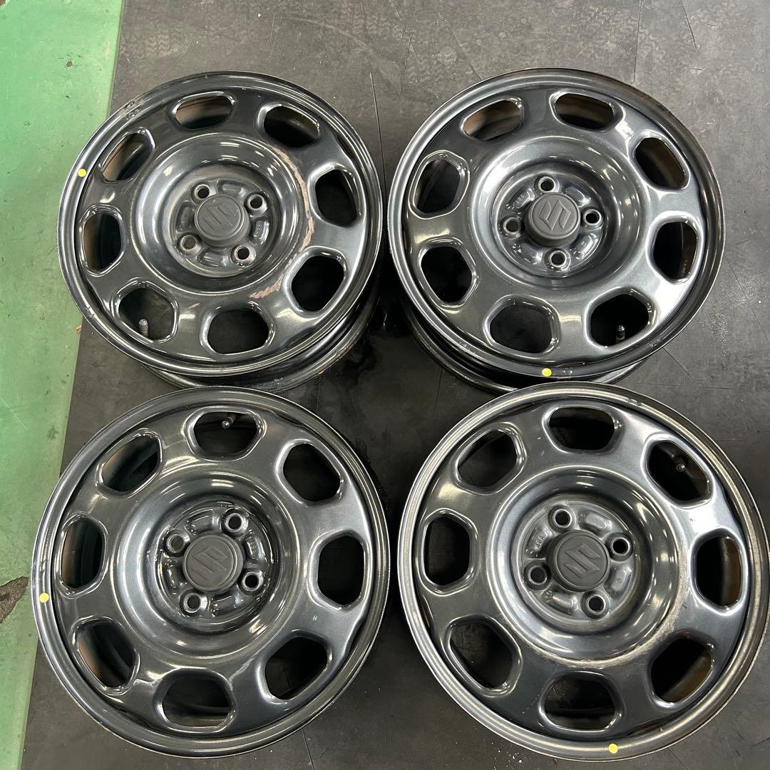 中古ホイール15X4.5　スズキハスラー純正スチール4本セット