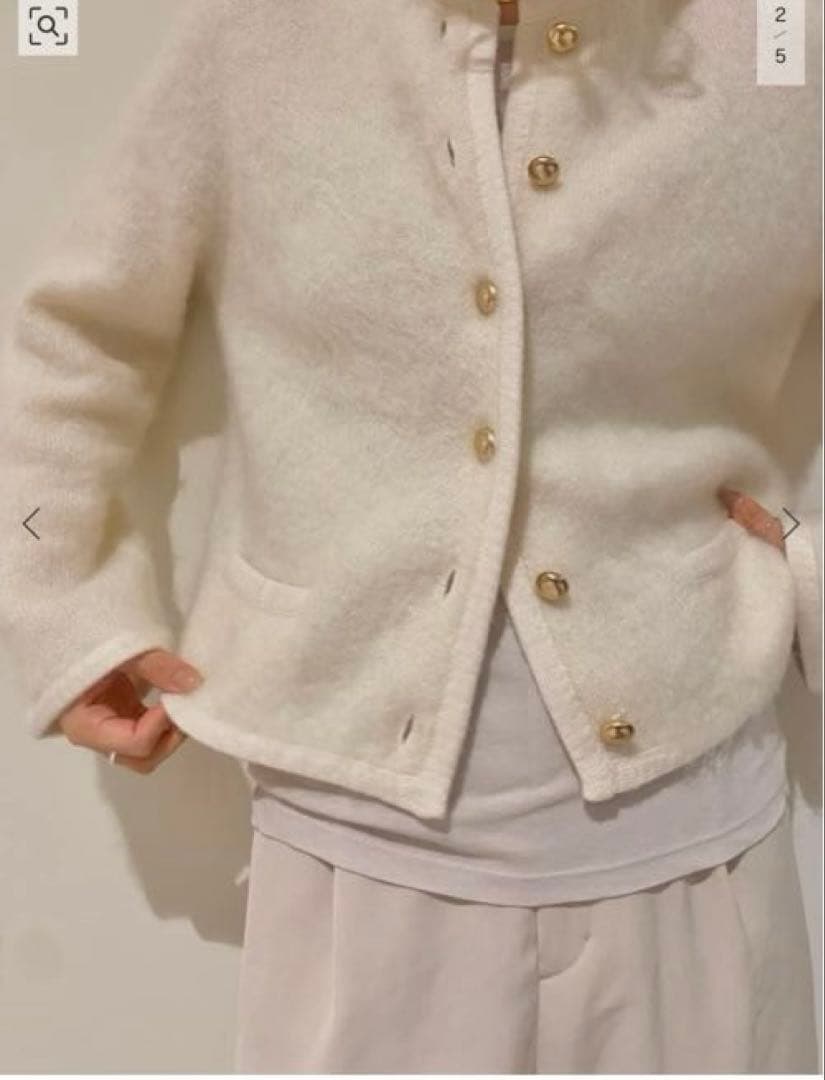 plage GIRL メタルボタンモヘヤジャケット