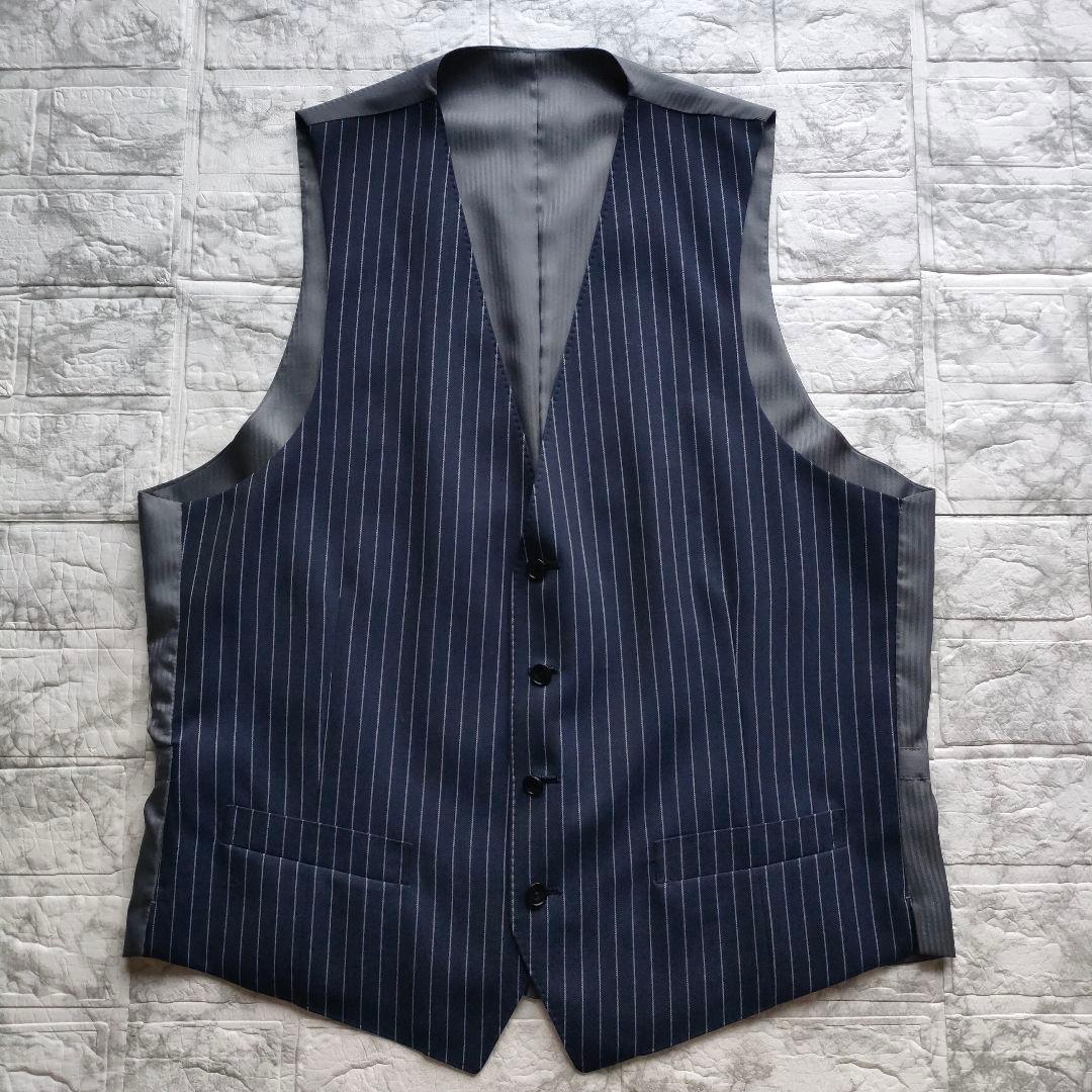 SUIT SELECT　3ピース　ストライプスーツセット　AB6